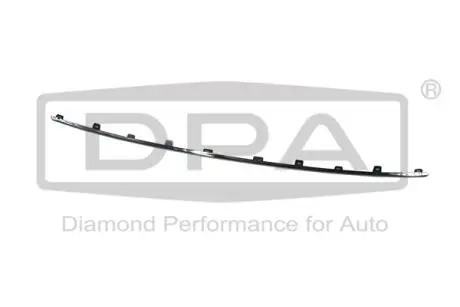 Молдинг переднего бампера нижний центральный (хром) Skoda Octavia (18-21) DPA 88531797502