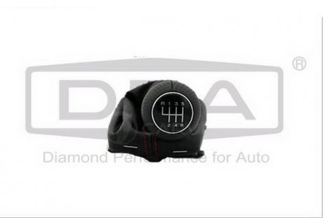 Рукоятка (черная) переключателя передач с пыльником (черным) Audi A3 (01-03) DPA 88631695902 (фото 1)