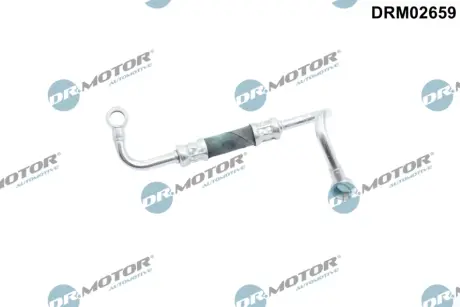 Трубка турбокомпрессора ДВЗ (чорний метал) DR.MOTOR DRM02659