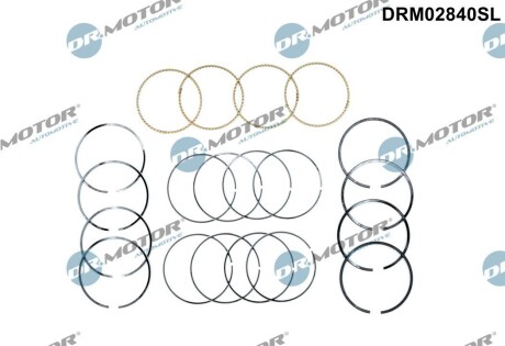 Кiльця поршневi DR.MOTOR DRM02840SL