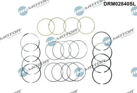 Кiльця поршневi DR.MOTOR DRM02840SL