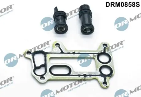 Повний р-кт масляного радіатора BMW 1 E87, 3 E90, 5 E60, X1,X3 DR.MOTOR DRM0858S