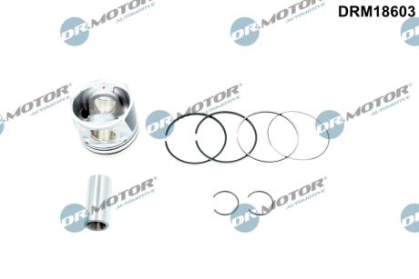 Поршень з поршневими кiльцями DR.MOTOR DRM18603