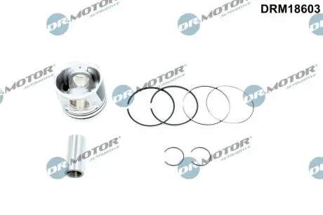 Поршень з поршневими кiльцями DR.MOTOR DRM18603