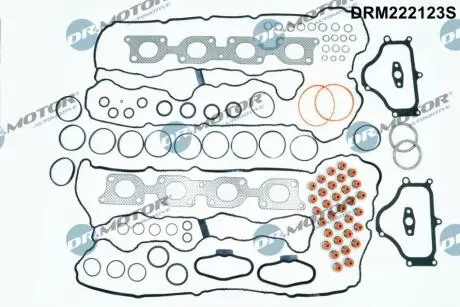 Комплект прокладок з різних матеріалів DR.MOTOR DRM222123S