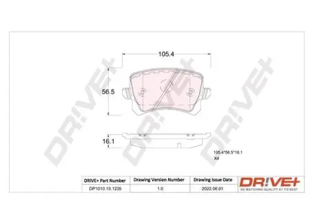 Автозапчасть Drive+ DP1010101235