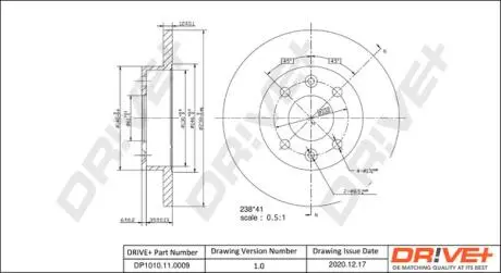 Гальмівний диск Drive+ DP1010110009