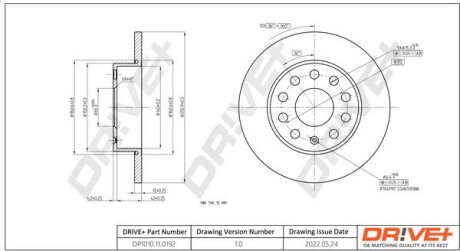 Гальмівний диск Drive+ DP1010110192