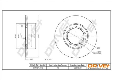 Гальмівний диск Drive+ DP1010110275