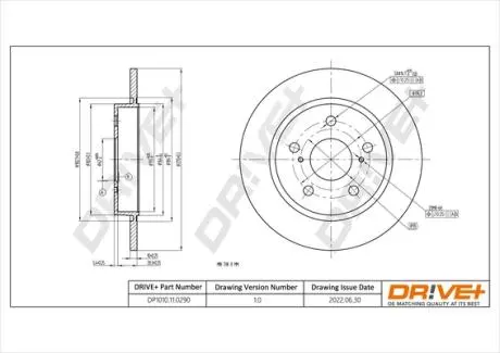 Гальмівний диск Drive+ DP1010110290