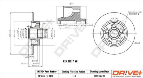 Гальмівний диск Drive+ DP1010110462