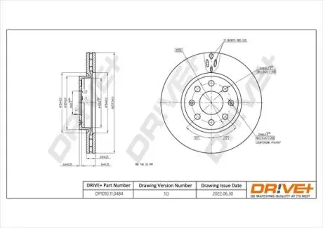 Гальмівний диск Drive+ DP1010110484