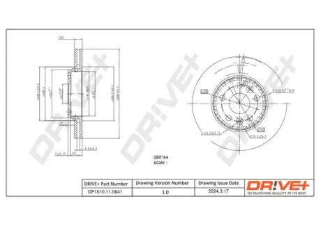 Гальмівний диск Drive+ DP1010110641