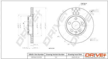 Гальмівний диск Drive+ DP1010110729