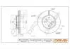 TARCZA HAM. PRZУD TOYOTA AURIS 1.0VVTI 05- 255X22 Drive+ DP1010111366 (фото 1)
