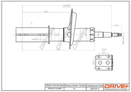 Амортизатор (передній) Fiat Ducato (14) 94- Drive+ DP1610100029