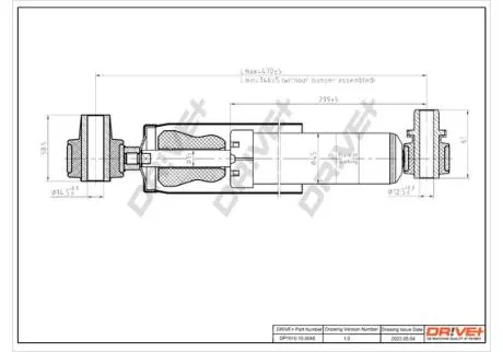 Амортизатор (задній) Renault Scenic I 96-03 Drive+ DP1610100048