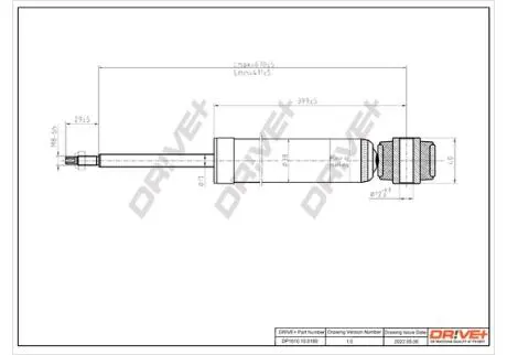 Амортизатор (задній) Ford Fiesta/Mazda 2 07- Drive+ DP1610.10.0189