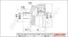 ШРКШ (зовнішній) Audi A4/A6/VW Passat B5 98-05/Skoda SuperB 02-08 (33z/27z/53mm/98mm/30mm) (+ABS45z) Drive+ DP2110101121 (фото 1)