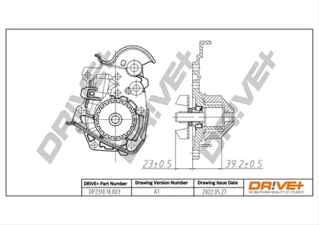 Помпа води Renault Kangoo 1.4-1.6i 97- Drive+ DP2310.10.003 (фото 1)
