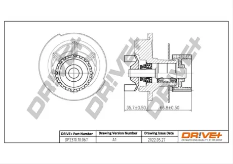 Помпа води Daewoo Nexia 1.5 16V 95- Drive+ DP2310.10.067