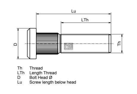 Болт DT 1030001