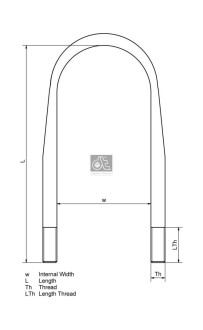 Скоба кріплення ресори DT 125417