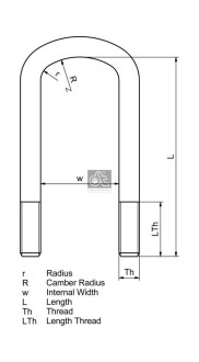 Стремянка рессоры DT 366110