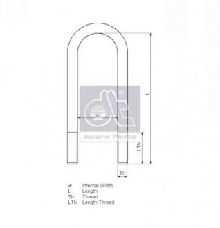 Скоба крепления рессоры DT 611114