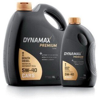 Масло моторное ULTRA 5W40 (4L) Dynamax 501603