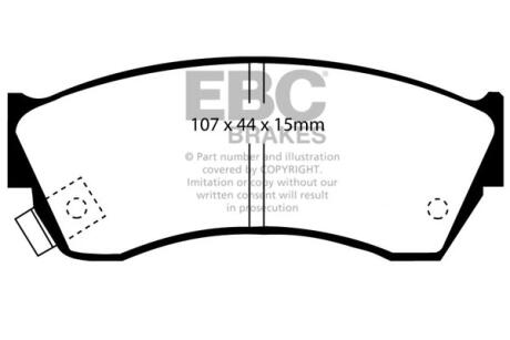 Гальмівні колодки тюнінгові EBC DP2762