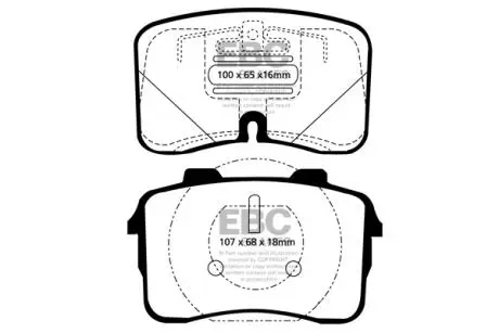 Автозапчасть EBC DP3883C