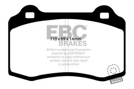 Гальмівні колодки тюнінгові EBC DP41788R