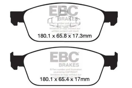 Гальмівні колодки тюнінгові EBC DP42145R