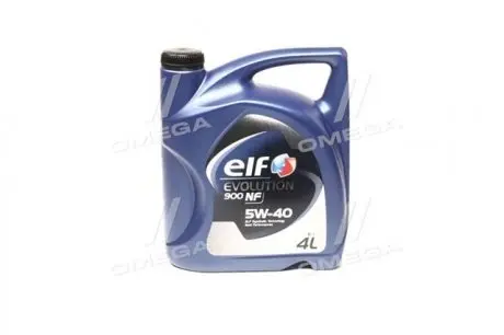 Масло 5W40 Evolution 900 NF (4L) (B4, A3/CF, SL/MB 229.3/VW 502.00, 505.00/PORSCHE A40.) ELF 213909