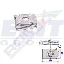 Зажим бампера LKQ C60580