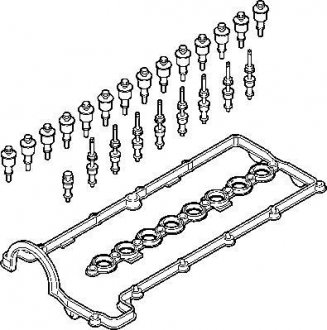 Набір прокладок кришки головки циліндра ELRING 166260 (фото 1)