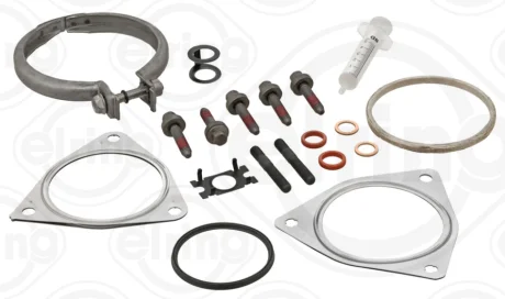 Монтажний комплект турбіни (з прокладками) VOLVO S60 II, S60 III, S80 II, S90 II, V40, V60 I, V60 II, V70 III, V90 II, XC40, XC60 I, XC60 II, XC70 II, XC90 II, POLESTAR POLESTAR 1 2.0/2.0H 09.13- ELRING 175130