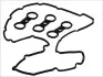 Прокладка крышки клапанов BMW 3/5/6/7/X3/X5 2.5/3.0i (N51/N52) 05- (к-кт) ELRING 584.950 (фото 1)