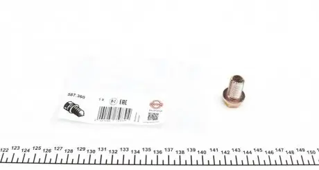 Болт слива оливы Hyundai Accent/Tucson/Santa Fe/Kia Rio/Cerato 1.1D-2.2D 01- (M14x1.5x23) ELRING 587.360