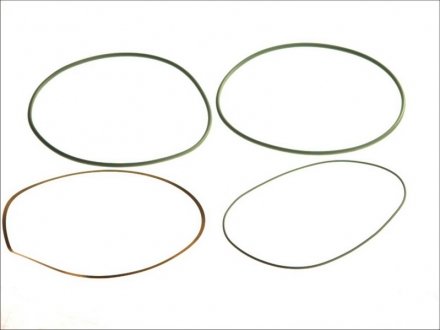 Комплект уплотняющих колец гильзы цилиндра MB, Толщина 0,15мм, 3 резиновых кольца+1 сталь. ELRING 827.568 (фото 1)