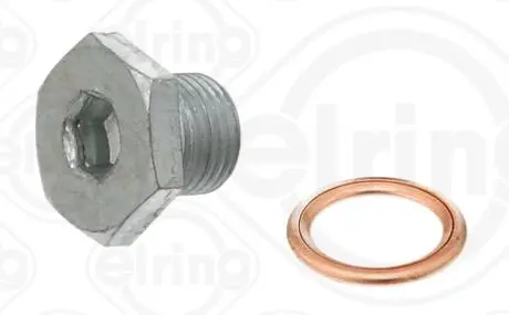 Болт слива оливы. Citroen Berlingo/Jumper/Jumpy/Peugeot Boxer/Expert/Partner 96- (M14x1.25) ELRING 877.950
