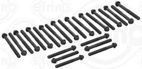 Набір болтів ГБЦ (зовнішній torx) (26шт) RVI MIDLUM, PREMIUM 2 VOLVO 8700, 8900, B6, B7, FE, FE II, FL II, FL III MAZ 200 DEUTZ FAHR 9000, AGROTRON X D7E240-TTCD7.8L06 01.91- ELRING 908350