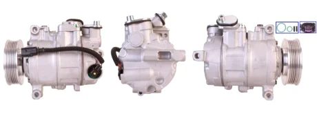Компресор кондиціонера (відновлений) VW CALIFORNIA T5 CAMPER, CALIFORNIA T6 CAMPER, MULTIVAN T5, MULTIVAN T6, TRANSPORTER T5, TRANSPORTER T6, TRANSPORTER T6 / CARAVELLE T6 2.0D 09.09-12.19 ELSTOCK 510881