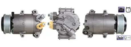 Компресор кондиціонера Ford Fiesta VI/Focus III 1.25-1.6/1.4TDCI/1.6TDCI 10- ELSTOCK 510900