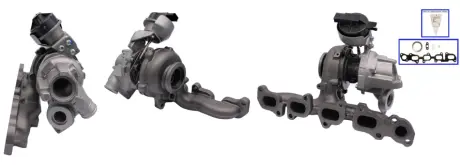 Турбокомпресор (Відновлений, з набором прокладок) AUDI A3, Q2, Q3, SEAT ALHAMBRA, ATECA, LEON, LEON SC, LEON ST, TARRACO, SKODA KAROQ, KODIAQ I, OCTAVIA III, SUPERB III, VW ARTEON 2.0D 05.10- ELSTOCK 910014