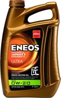 Олія ДВЗ 0W-20 ULTRA API SM, ILSAC GF-5, 4л, синт. Eneos EU0021301N