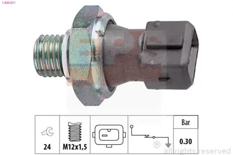 Датчик тиску масла 0,3 bar Bmw EPS 1.800.071