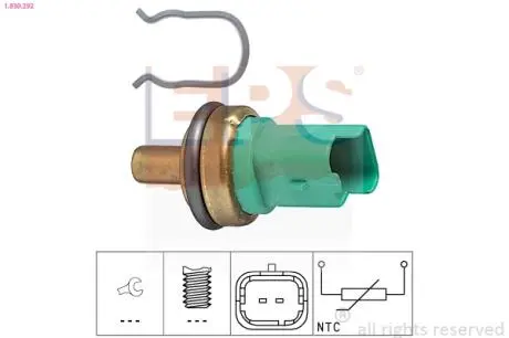 Датчик температури Citroen Berlingo, C3, C4// Fiat Scudo// Ford Focus II// Peugeot 307, 308 1.4-2.2Hdi 11.01- EPS 1.830.292
