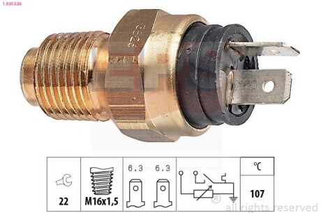 Датчик температури Citroen Jumper, Peugeot Boxer Fiat Ducat EPS 1.830.526